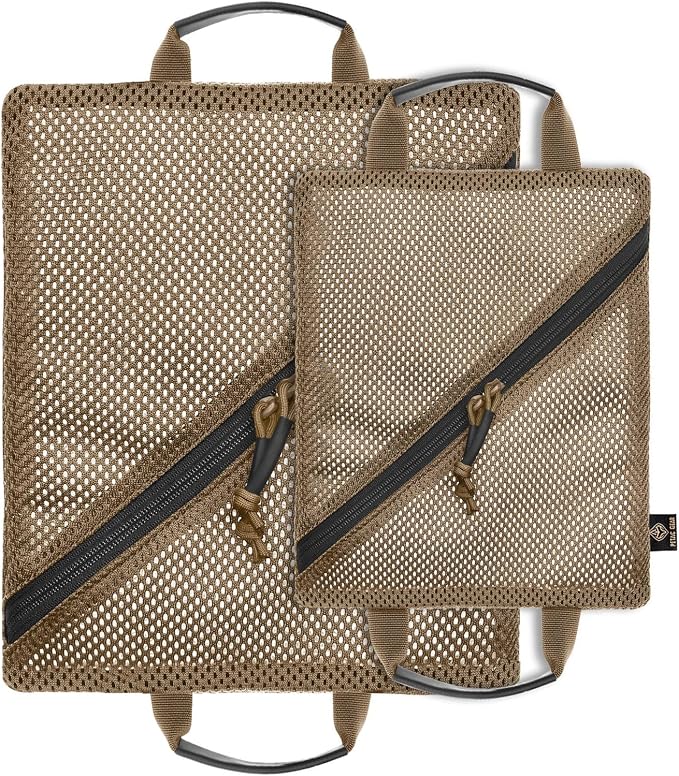 PETAC GEAR Tactical Storage Mesh Pouch Set,Insert Modular Utility Admin Pockets,Travel Organizer EDC Bag