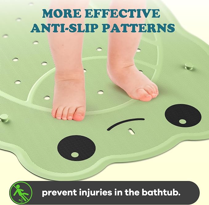 Bathtub Mat Non Slip Shower Mat,Washable Anti Slip Tub Surface, Soft Rubber Mat for Bathtub Shower