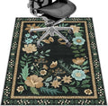 Office Chair Mat for Hardwood Floor&Tile Floor,36"x48" Heavy Duty Desk Chair Mat for Hard Floors,Under Desk Rug for Rolling Computer Chair,Anti Slip,Low Pile Carpet Floor-Square Frame Colorful Flowers