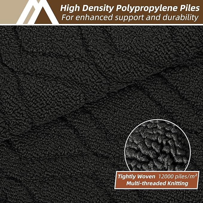 COSY HOMEER Kitchen Rugs 24"x35" Non-Slip Washable Kitchen Mats for Floor Polypropylene Absorbent Kitchen Floor Mat for Kitchen Sink Entryway,Red