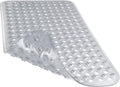 Yimobra Bathtub Mat Non Slip, Shower Mat with Strong Suction Cups & Drain Holes, 28"X16", Anti Slip Bath Tub Mat for Inside Shower, Machine Washable Fast Drying, Bathroom Essentials, Clear Gray