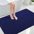 OLANLY Large Bathroom Rugs 44x32, Extra Soft Absorbent Chenille Bath Rugs, Rubber Backing Quick Dry, Machine Washable Bath Mats for Bathroom Floor, Tub and Shower, Home Decor Accessories, Navy