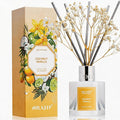 Airkeep Reed Diffuser Set,3.38 fl oz (100 ml) - Coconut Vanilla Oil Diffusers with 8 Reed Sticks, Home Fragrance Reed Diffuser for Bathroom Shelf Decor