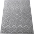 LuxStep Door Mat Large 36X47 Inch Indoor Outdoor Doormat, Non-Slip Low-Profile Design Floor Mat, Front Door Welcome Mat for Entryway,Patio,Garage, Light Grey