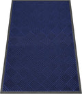 Indoor Outdoor Door Mat, 5’x 3' Doormat for Entryway, Rubber Backing Non Slip Front Door Mat Outside Entrance, Super Absorbent Commercial Floor Mat for Home Office, Blue
