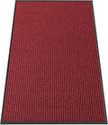 Indoor Outdoor Door Mat, 5' x 3' Doormat for Entryway, Rubber Backing Non Slip Front Door Mat Outside Entrance, Super Absorbent Commercial Floor Mat for Home Office, Red