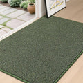 BEQHAUSE Dirt Trapper Door Mat 32" x 48", Non-Slip Washable Doormats Entrance Mat, Dirt Resistant and Absorbent Welcome Mat, Low Profile Floor Mats for Front Back Door and Entryway, Green