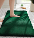 MINIDEAR Bathroom Rugs 24x17 Dark Green - Thick Memory Foam Bath Mat, Ultra Soft & Plush Non-Slip, Quick Dry, Absorbent Washable Floor Microfiber Mat for, Home Decor Accessories