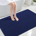 OLANLY Large Bathroom Rugs 47x32, Soft Absorbent Chenille Bath Rugs, Rubber Backing Quick Dry, Machine Washable Bath Mats for Bathroom Floor, Tub and Shower, Home Decor Accessories, Twilight Sapphire