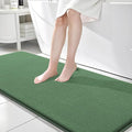 OLANLY Thick Memory Foam Bathroom Runner Rugs 70x24, Extra Soft Absorbent Long Bath Mats, Quick Dry, Non-Slip, Machine Washable Mats for Bathroom, Tub and Shower, Home Decor Accessories, Olive Green