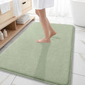 OLANLY Thick Memory Foam Large Bathroom Rugs 59x35, Extra Soft Absorbent Bath Rug, Quick Dry Bath Mat, Non-Slip, Machine Washable Mats for Bathroom, Tub and Shower, Home Decor Accessories, Sage Green
