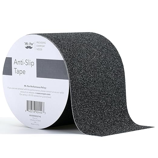 Mr. Pen Anti Slip Tape, 4 Inch x 23 Feet, Black, Waterproof, Non Skid Tape for Stairs, Floors, Ladders, Equipment
