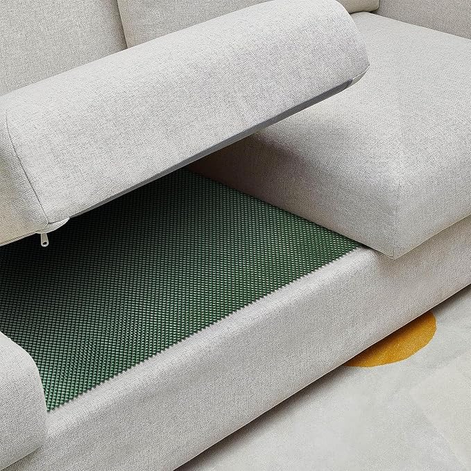 Veken 2x3 Ft Rug Pad Gripper for Hardwood Floors, Non Slip Dark Green Rug Pads for Area Rugs, Thick Rug Grippers for Tile Floors, Under Carpet Anti Skid Mat, Keep Your Rugs Safe and in Place
