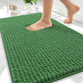 OLANLY Thick Bathroom Rugs 30x20, Extra Soft Absorbent Chenille Bath Rugs, Rubber Backing, Machine Wash Dry, Bath Mats for Bathroom Floor, Tub and Shower, Home Decor Accessories, Olive Green