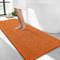 OLANLY Thick Bathroom Runner Rugs 44x24, Extra Soft Absorbent Chenille Bath Rugs, Rubber Backing, Machine Wash Dry, Long Bath Mats for Bathroom Floor, Tub and Shower, Home Decor Accessories, Clay