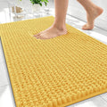 OLANLY Thick Bathroom Rugs 30x20, Extra Soft Absorbent Chenille Bath Rugs, Rubber Backing, Machine Wash Dry, Bath Mats for Bathroom Floor, Tub and Shower, Home Decor Accessories, Yellow