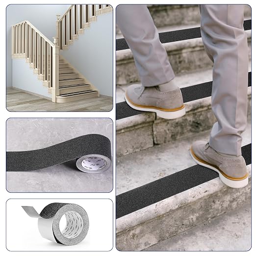 Mr. Pen Anti Slip Tape, 4 Inch x 23 Feet, Black, Waterproof, Non Skid Tape for Stairs, Floors, Ladders, Equipment