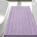 Bcoimo Large Bathroom Rug, Chenille Bath Mat with High Low Pile Design, Soft Absorbent Non Slip Bath Rug, Machine Washable Quick Dry Mat for Shower, Tub, Sink and Vanity