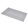 Amazon Basics Banded Bathroom Bath Rug Mat, Machine Washable, 100% Cotton, 31" x 20", Powder Gray