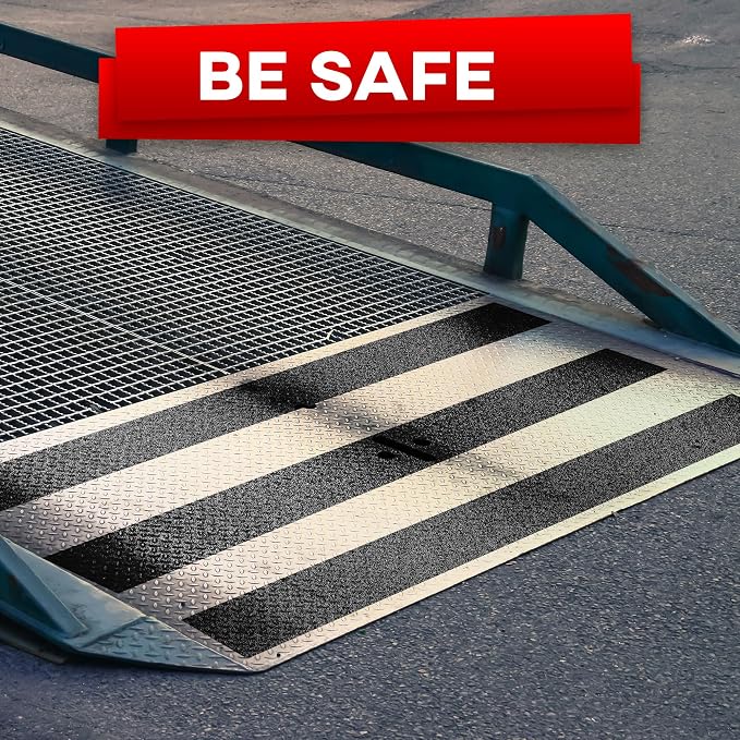 Trazon Grip Tape - Heavy Duty Anti Slip Tape with Aggresive Adhesion for Irregular or Textured Surfaces Outdoor/Indoor Waterproof 4Inch x 35Ft Safety Non Skid Roll