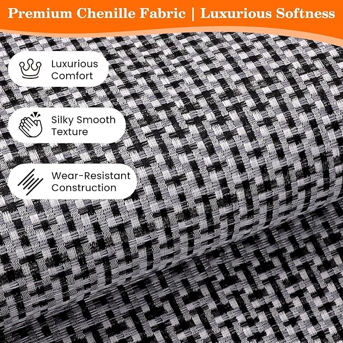 StepRite Kitchen Rugs, Kitchen Mat for Floor, 47"x20" Non-Slip Machine-Washable Commercial Floor Mat, Absorbent Heavy-Duty Rug for Office & Home, Sink Standing Mat, Entryway Carpet, Door Mat, Grey