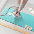 Asvin Soft Textured Bath, Shower, Tub Mat, 47x16 Inch, Phthalate Free, Non Slip Comfort Bathtub Mats with Drain, PVC Loofah Bathroom Mats for Wet Areas, Quick Drying