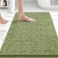 Bcoimo 30x20 Chenille Bath Mat – Non-Slip with Backing Bath Rug Ultra-Absorbent and Machine Washable Bathroom Mat Quick-Dry Design. Ideal for Bathroom Shower and Tub Areas