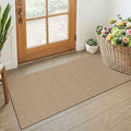 KOZYFLY Boho 2x4 Entry Runner Rug, Small Washable Runners for Entryway, Non Slip Door Mat Indoor Entrance, Front Porch Carpet for Foyer, Kitchen, Bedroom, Bathroom, Orange Beige/Tan/Brown