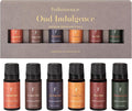 Folkulture Essential Oils Set for Diffuser | Set of 6 Luxury Floral & Oud Fragrance Oils | Orchid Oud, Rose Oud & Warm Sensual Blends | Fathers Day Gift & Home Fragrance Gift Set