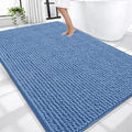 OLANLY Thick Large Bathroom Rugs 70x46, Extra Soft Absorbent Chenille Bath Rugs, Rubber Backing, Machine Wash Dry, Bath Mats for Bathroom Floor, Tub and Shower, Home Decor Accessories, Cornflower Blue