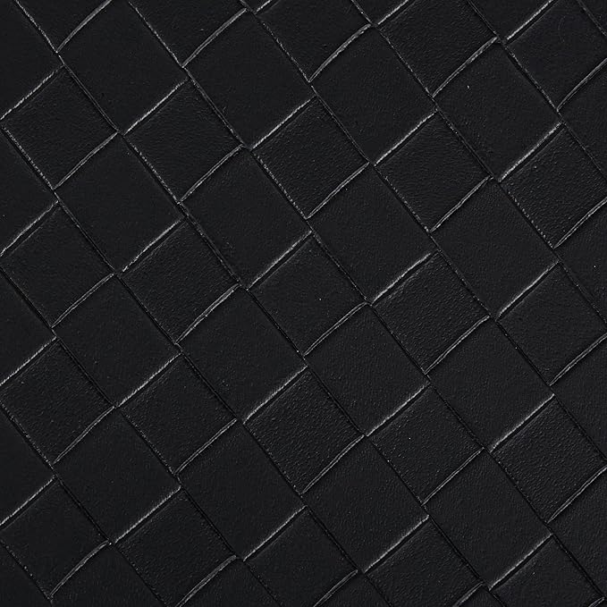Amazon Basics Anti-Fatigue Standing Mat, Non-Slip, Cushioned, Stain Resistant Comfort Mat for Home, Office and Standing Desk, 20" x 36" x 0.6", Geometric, Black, 5-Pack