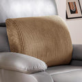 Lumbar Support Pillow for Recliner Chair/Accent Chair/Couch, Extra Large Memory Foam Back Support Cushion for Elderly, Recliner Cushions for Back Rest, Pain Relief, Reading, Washable Cover, Coffee