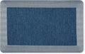 MARTHA STEWART Mira Modern Heathered Solid Anti-Fatigue Air-Infused Kitchen Mat, Navy Blue, 19.6"x32"