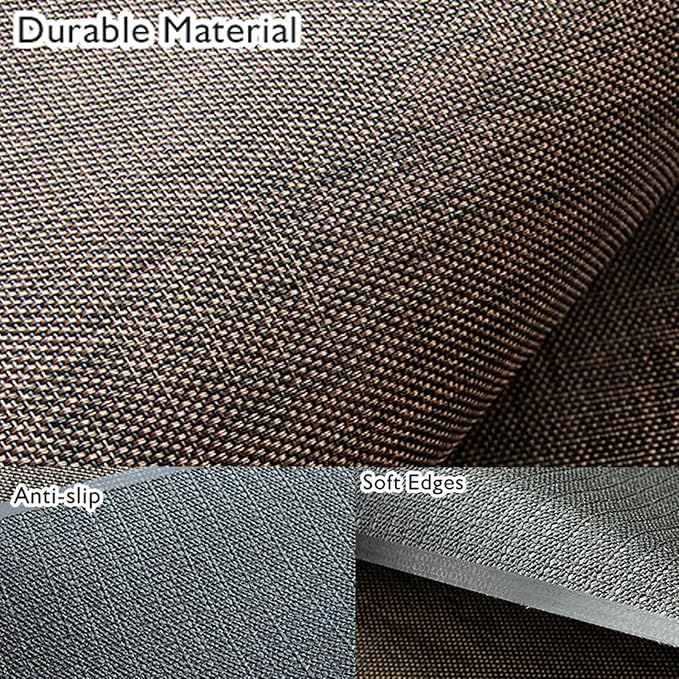 Sycoodeal Office Chair Mat for Hardwood & Tile Floor,Computer Gaming Chair Mat for Rolling Chairs Non-Curve, Anti-Slip, Heavy Duty Floor Protector for Home Office,Dark Coffee (40" x 55")