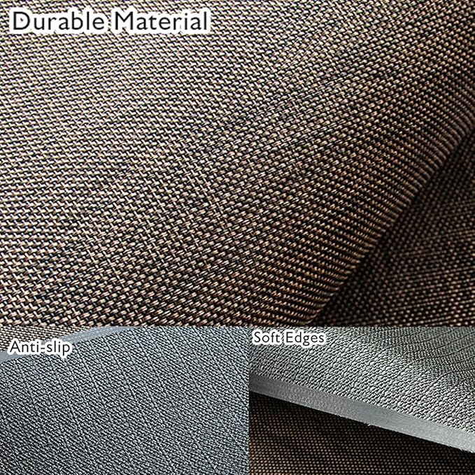 Sycoodeal Office Chair Mat for Hardwood & Tile Floor, 40" x 48" Computer Gaming Chair Mat for Rolling Chairs Non-Curve, Anti-Slip, Heavy Duty Floor Protector for Home Office (Dark Brown)