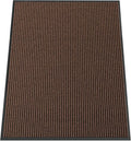 Indoor Outdoor Door Mat, 4' x 3' Doormat for Entryway, Rubber Backing Non Slip Front Door Mat Outside Entrance, Super Absorbent Commercial Floor Mat for Home Office, Brown