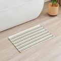 Douceur Boho Bath mat for Bathroom Floor Non Slip, Acrylic Blend Cute Bath Mats with Tassels, Quick Dry Bath mats Machine Washable, 20" x 32", Grey