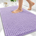 OLANLY Thick Bathroom Rugs 34x21, Extra Soft Absorbent Chenille Bath Rugs, Rubber Backing, Machine Wash Dry, Bath Mats for Bathroom Floor, Tub and Shower, Home Decor Accessories, Lavender