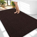 OLANLY Thick Large Bathroom Rugs 59x35, Extra Soft Absorbent Chenille Bath Rugs, Rubber Backing, Machine Wash Dry, Bath Mats for Bathroom Floor, Tub and Shower, Home Decor Accessories, Brown
