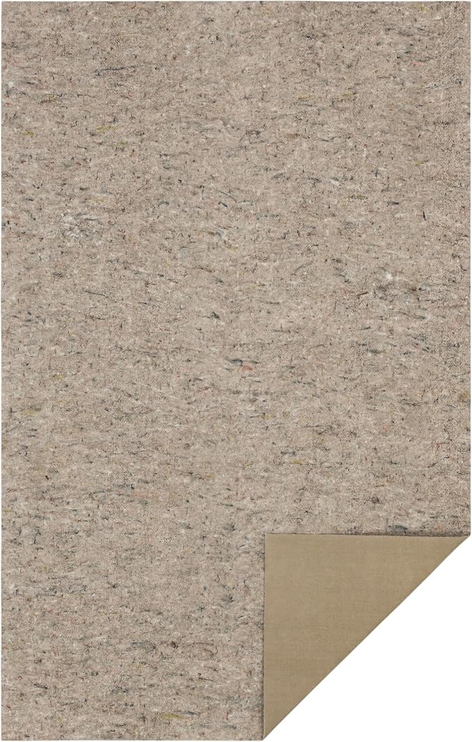 Mohawk Home Non Slip Rug Pad 4' x 6' (Rectangular)- 1/4" Thick Felt + Latex Rubber Gripper - Dual Surface Cushion for Hardwood, Carpet, Tile Floors, Made in USA