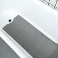 Leotruny Bath Tub Shower Mat 40 x 16 Inch Non Slip Soft PVC Loofah Bathtub Mats for Bathroom (C01-Dark Grey)