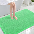 OLANLY Large Bathroom Rugs 47x32, Extra Soft Absorbent Chenille Bath Rugs, Rubber Backing Quick Dry, Machine Washable Bath Mats for Bathroom Floor, Tub and Shower, Home Decor Accessories, Mint Green