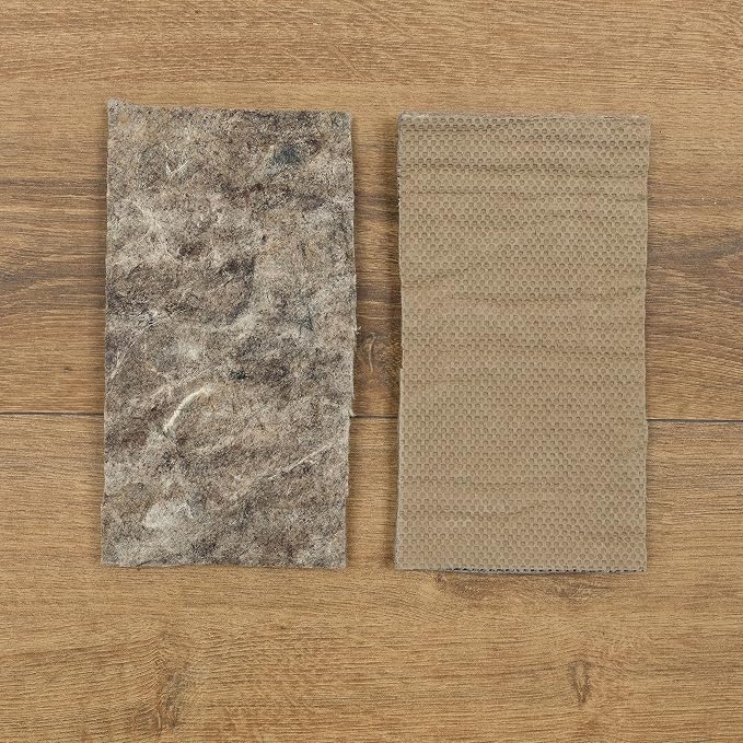 Mohawk Home Non Slip Rug Pad 8' 4" x 10' 2" - 3/8" Thick Felt + Latex Rubber Gripper - Dual Surface Cushion for Hardwood, Carpet, Tile Floors, Made in USA