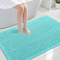 OLANLY Large Bathroom Rugs 47x32, Extra Soft Absorbent Chenille Bath Rugs, Rubber Backing Quick Dry, Machine Washable Bath Mats for Bathroom Floor, Tub and Shower, Home Decor Accessories, Teal