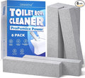 DISIWENE Pumice Cleaning Stone with Handle Toilet Bowl Cleaner Hard Water Ring Remover for Bath/Pool/Kitchen/Household Cleaning (6, 6 Pack (No Handle))