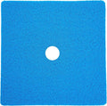 Enkosi Loofah Shower Mat with Drain Hole – Cushioned Anti-Slip Square Bath Mat for Showers, and Bathroom Floors – Textured PVC, Non Slip Safety Pad for Walk-in Stalls and Wet Areas (27x27 Blue)