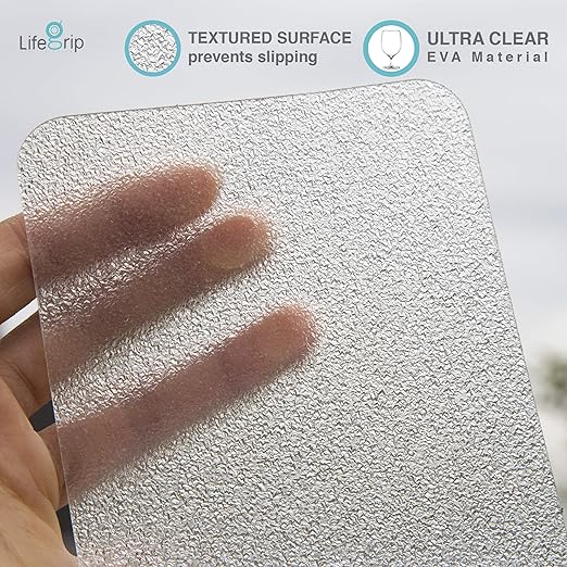LifeGrip Anti Slip Transparent Anti Slip Tape, 2 inch by 15 feet, Non-Slip Traction Grip Tape to Tubs, Boats, Stairs, Clear, Soft, Comfortable for Bare feet (2" X 15')