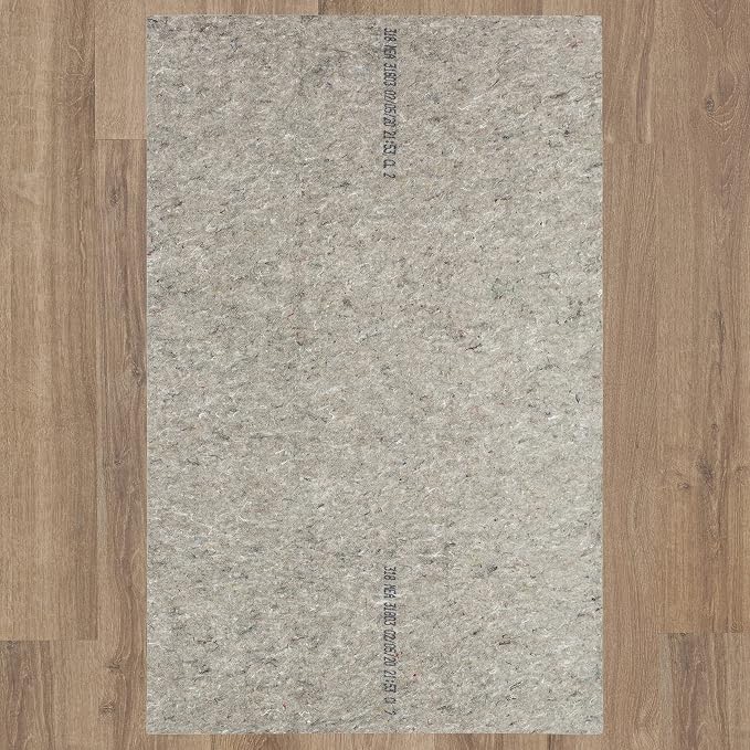 Mohawk Home Non Slip Rug Pad 8' x 10' - 1/4" Thick Felt + Latex Rubber Gripper - Dual Surface Cushion for Hardwood, Carpet, Tile Floors, Made in USA