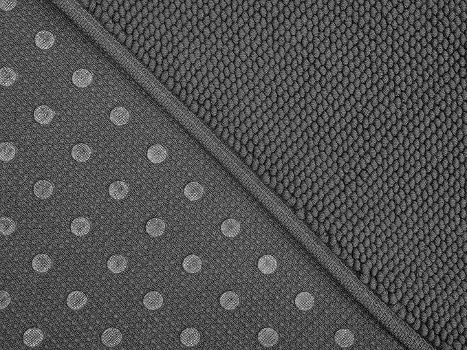Cotton Paradise 100% Cotton Turkish Bathmat Rug, Soft Absorbent Quick Dry Non Slip, 20x34 Bathmat Rug, Dark Gray