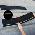COSIMIXO 30" X 6"(10-Pack) Anti Slip Traction Treads with Glow in The Dark Stripe,Best Grip Tape Non Skid, Outdoor Anti-Skid Tape, High Traction Friction Abrasive Adhesive for Stairs Step